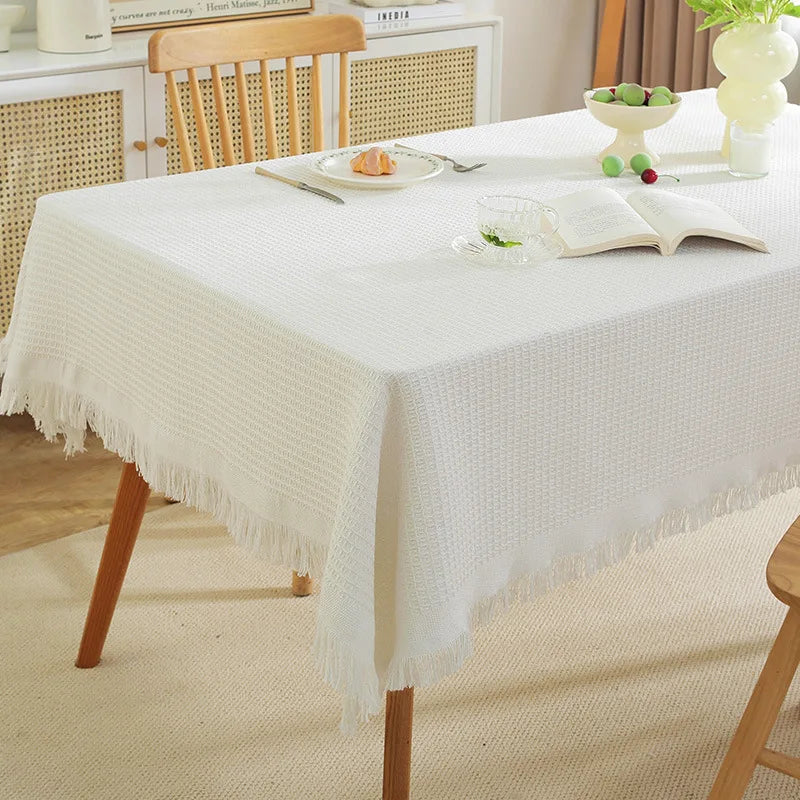 Waffle Ins style woven rectangular tablecloth home decor tea placemat