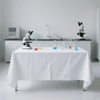 Modern white and black waterproof woven table covers for domestic laboratory benches and event decorations