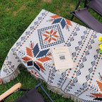Camping tablecloth Outdoor picnic blanket Luxury double-sided jacquard activity tablecloth