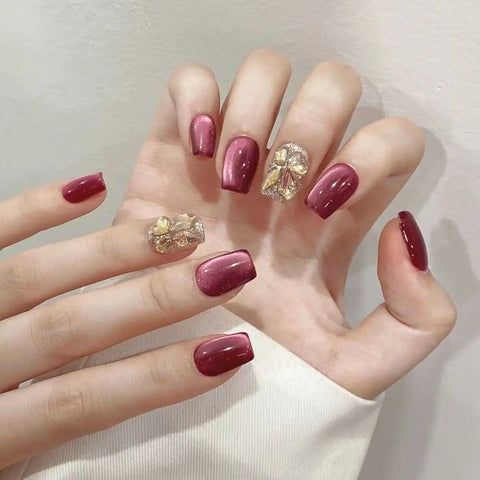 New Style Handmade Different Shape Artificial Nail Salon Removable Full Cover ABS Press on Nails Tips