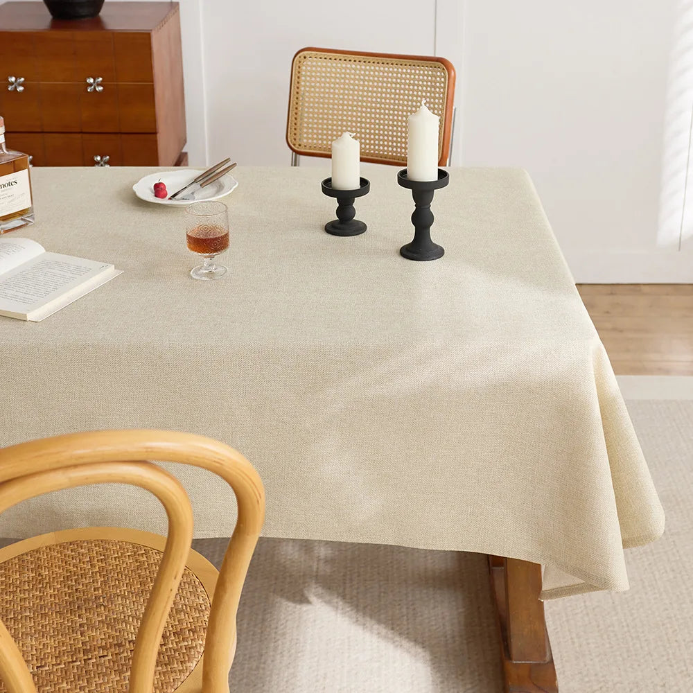 Hot-selling rectangular white polyester wedding decoration tablecloth weaving technology high-quality watch cover