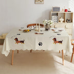 Polyester outdoor picnic table throw cloth non-slip tablecloth activity fancy decorative tablecloth