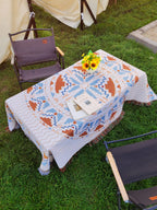 Rectangle tablecloth sofa outdoor cover polyester tablecloth picnic mat activity tablecloth