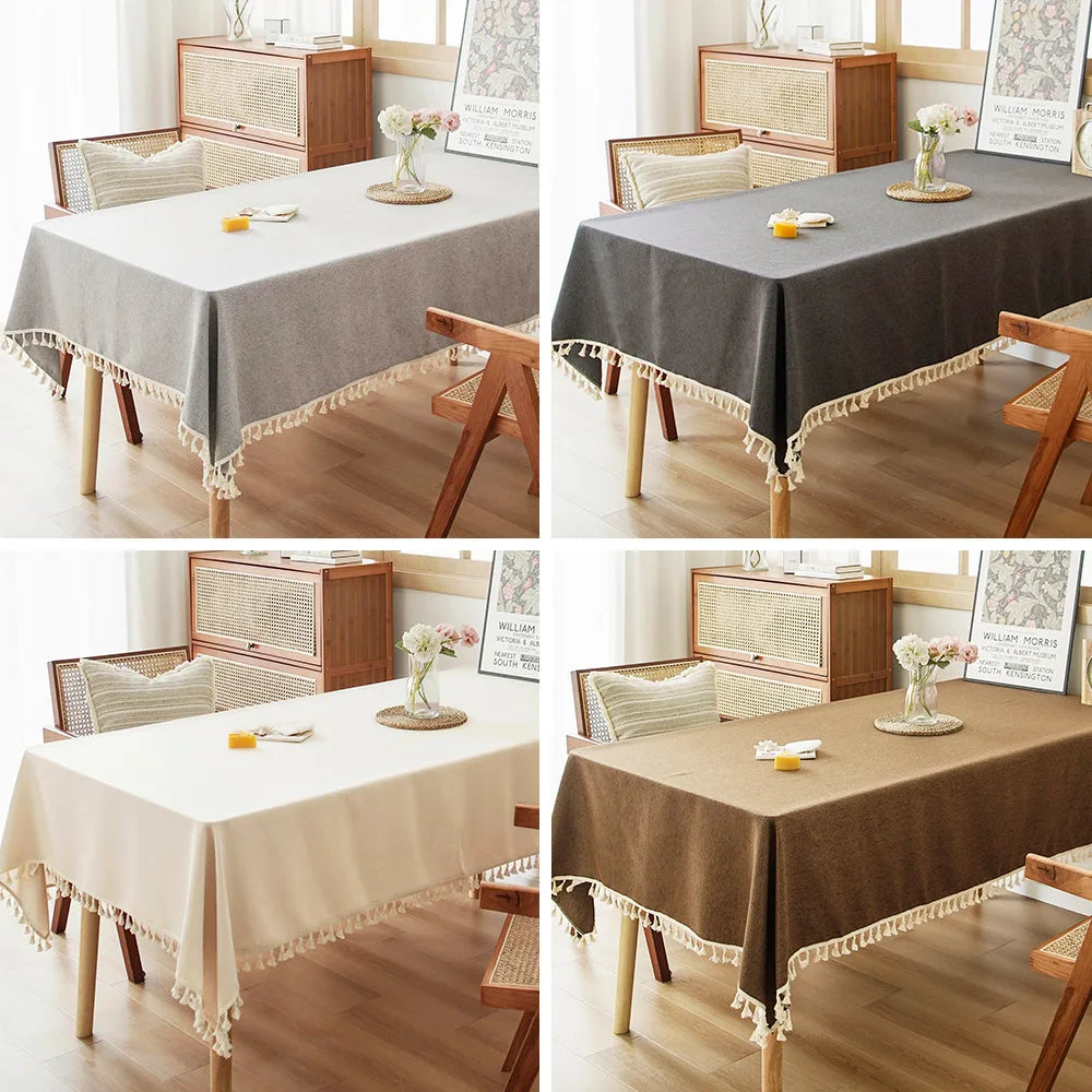 TV Cabinet Coffee Table Meeting Room High Quality Dustproof Woven Tea Tablecloth Premium Tablecloth
