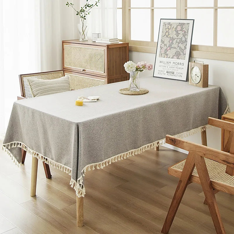 TV Cabinet Coffee Table Meeting Room High Quality Dustproof Woven Tea Tablecloth Premium Tablecloth