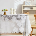 Retro lace tablecloth, beautiful atmosphere, multi-functional tablecloth, suitable for dining table, coffee table, rectangular table, home decoration.