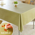 Rectangle dining table cloth waterproof and oil-proof decorative cloth leave-in coating weaving process