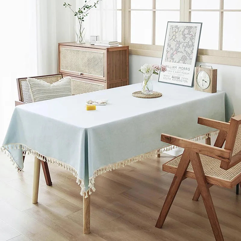 TV Cabinet Coffee Table Meeting Room High Quality Dustproof Woven Tea Tablecloth Premium Tablecloth