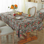 Jacquard tablecloth floral pattern oil painting design woven table cloth household