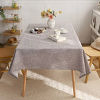 Dining chair cover set woven polyester blanket tablecloth custom activity tablecloth