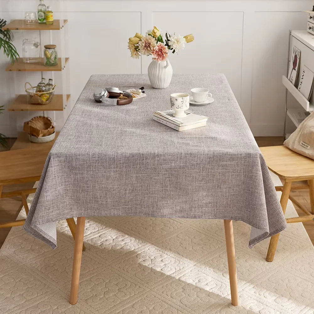 Dining chair cover set woven polyester blanket tablecloth custom activity tablecloth