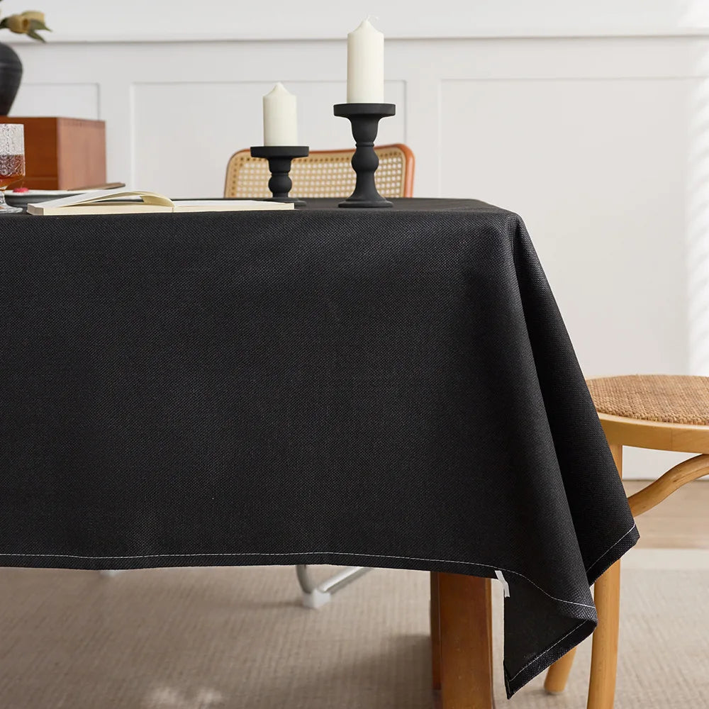 Hot-selling rectangular white polyester wedding decoration tablecloth weaving technology high-quality watch cover
