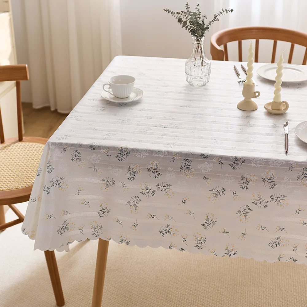 Hot Sale Waterproof Tablecloth Rectangle Waterproof Party Event Tablecloth Floral Tablecloth