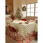 New Year Christmas Printed Waterproof Tablecloth Holiday Decoration Home Use