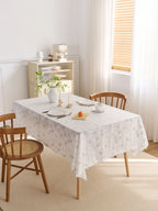 Hot Sale Waterproof Tablecloth Rectangle Waterproof Party Event Tablecloth Floral Tablecloth
