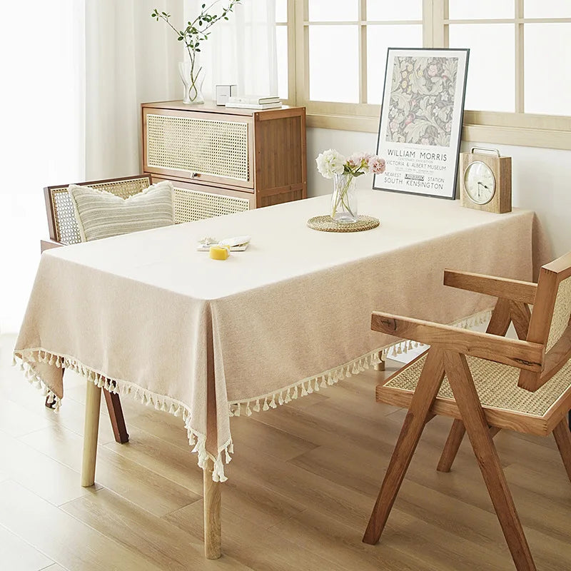 TV Cabinet Coffee Table Meeting Room High Quality Dustproof Woven Tea Tablecloth Premium Tablecloth