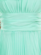 NumberSea - Numbersea Sheath / Column One Shoulder Floor Length Chiffon Bridesmaid Dress with Flowers Crumple