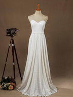 Vestido de dama de honor con escote en forma de corazón, largo hasta el suelo, con lentejuelas y pliegues de Numbersea 