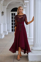 Womens Chiffon V Neck Tulle Embroidered Sequins Bridesmaid Evening Gown Prom Wedding Party Dress