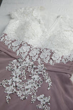 Lace Chiffon Lace Bridesmaid Dress Prom Dress PartyGown 28120-numbersea