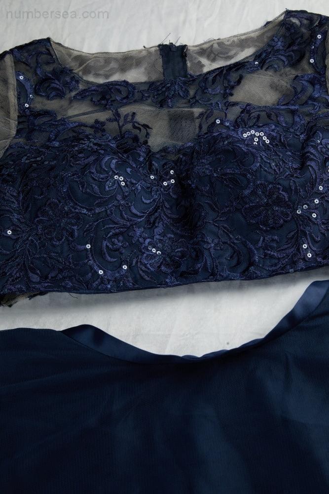 Ladies Round Neck Long Sleeve Open Waist Embroidery Suit Bridesmaid Evening Dress Wedding Beach