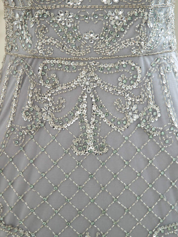 Numbersea Mermaid Beaded Luxurious Fashion Formal Evening Dresses Spaghetti Strap Sleeveless Floor Length