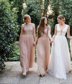 Vestido de novia NumberSea con escote en V, tul, estilo gala, estilo escote pronunciado, MW387