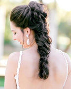 Vestido de novia rústico de encaje estilo sirena con escote en V y tirantes finos de NumberSea, MW447