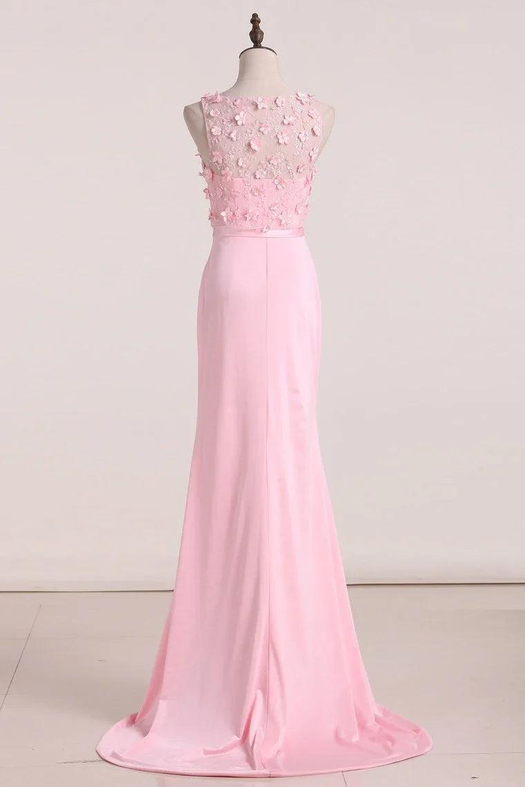 Mother Of The Bride Dress Mermaid Train Spandex With Beads