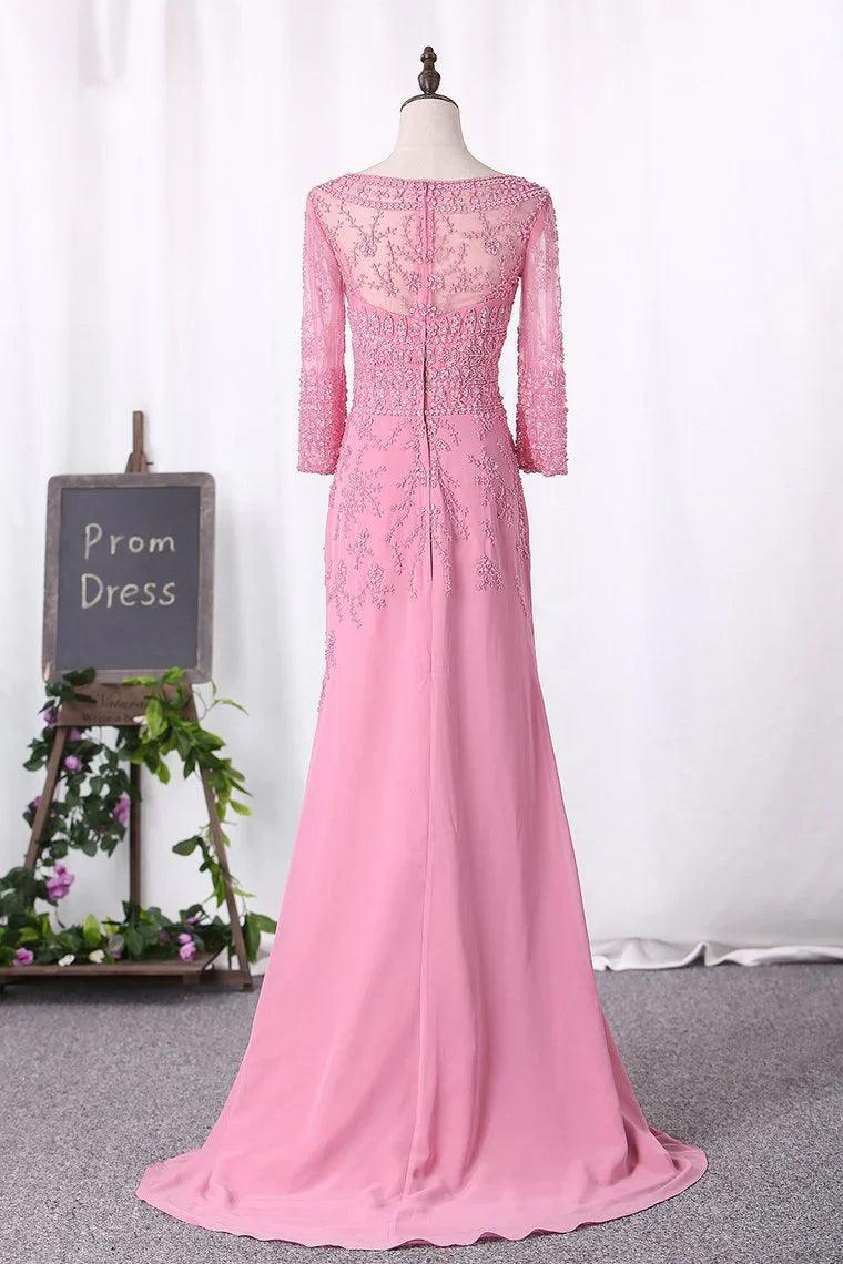 Mermaid  Chiffon Beaded Bodice Mother Of The Bride Dresses