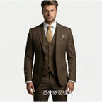 Men's suit three-piece Amazon suit dress suit high-end temperament wedding best man suit