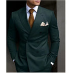 Suit Men's Suit Two-piece Slim-fit Business Groom Wedding Best Man Casual Suit Dress Men