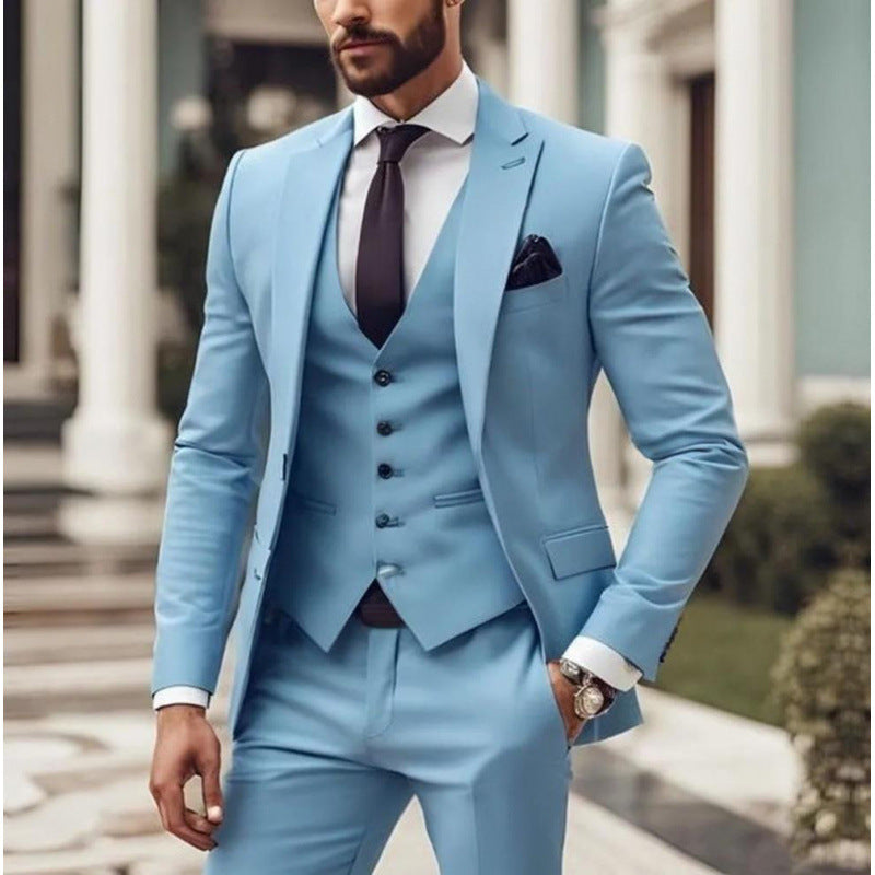 Men's suit suit high sense business casual large size formal suit men suit