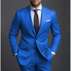 Textured suit two-piece high-end business casual suit men's fashion wedding best man suit