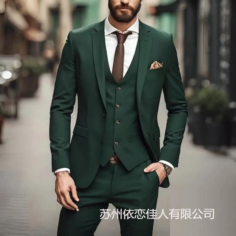 Men's suit suit high sense business casual large size formal suit men suit