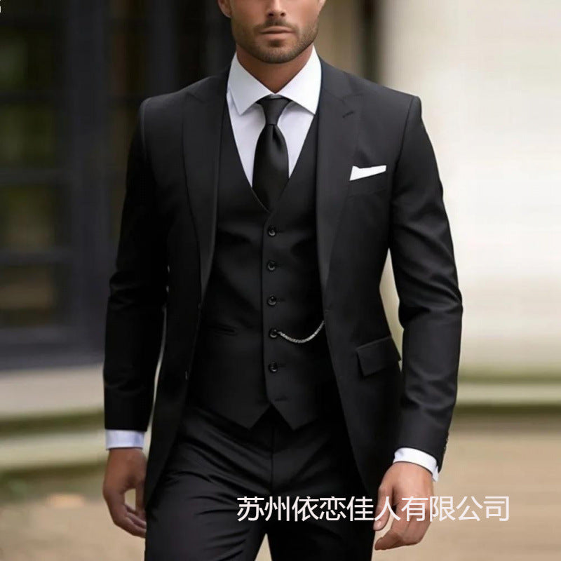 Men's suit suit high sense business casual large size formal suit men suit