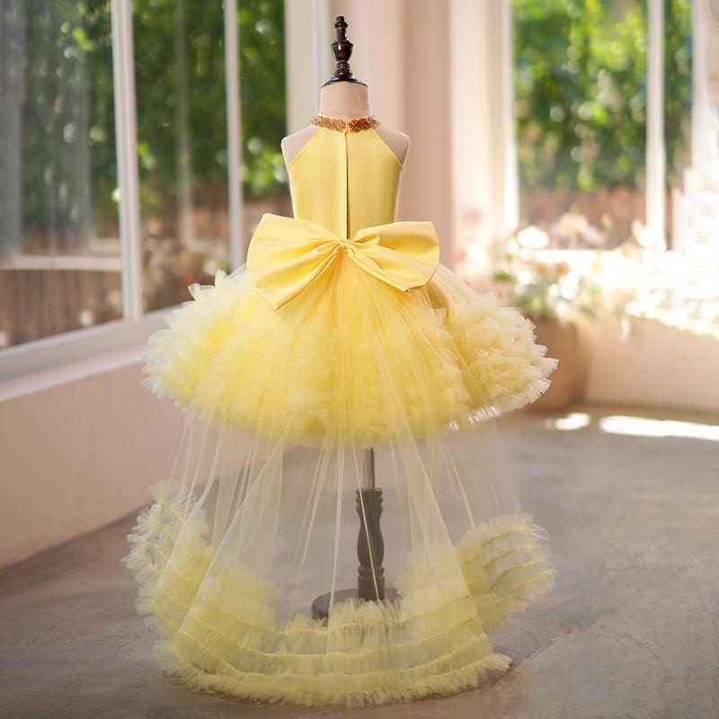 Tüllärmeliges, knielanges Baby-Mädchen-Kleid 