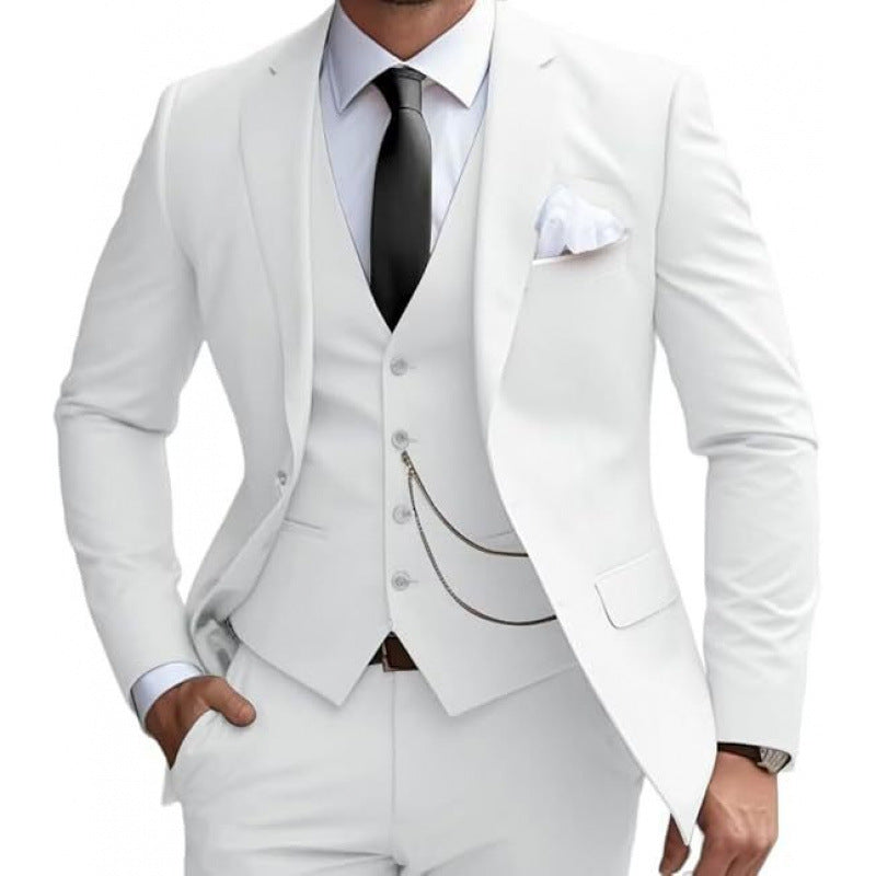 New Men's Suit Slim Wedding Best Man Ball Business Suit Men's Banquet Gala Dress