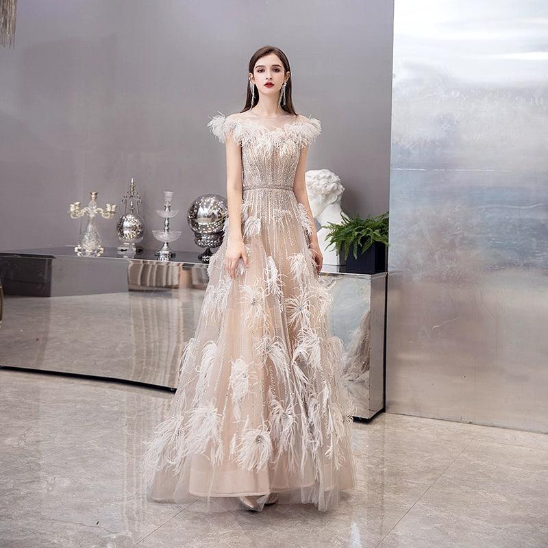 Women's Sexy Evening Dress Sleeveless Prom Dresses for Women Long Formal Dresses - numbersea