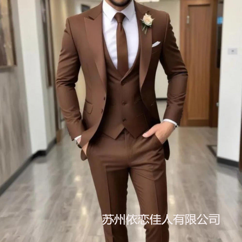 Men's suit suit high sense business casual large size formal suit men suit
