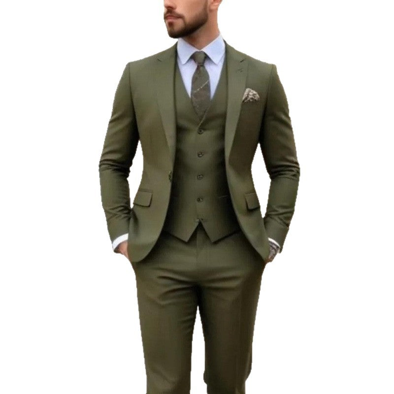 Men's suit suit high sense business casual large size formal suit men suit