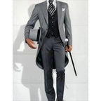 Men's slim-fit dress temperament British style blazer banquet stage conductor performance tuxedo