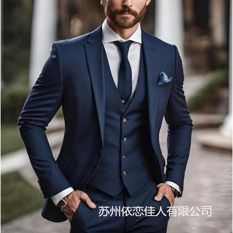 Men's suit suit high sense business casual large size formal suit men suit
