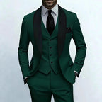 Three-piece men's suit suit high-end sense slim groom best man dress simple performance suit