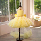 Tüllärmeliges, knielanges Baby-Mädchen-Kleid 