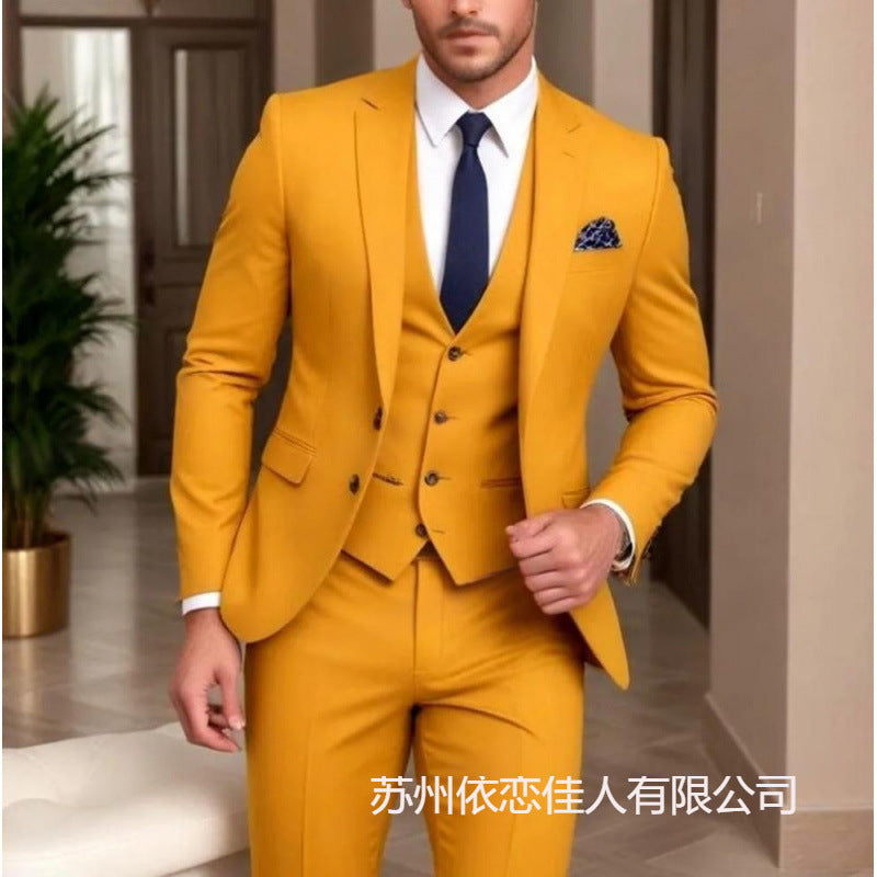 Men's suit suit high sense business casual large size formal suit men suit