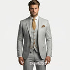 Men's suit three-piece Amazon suit dress suit high-end temperament wedding best man suit