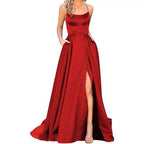 Vestido de noche de terciopelo azul real, vestido formal de fiesta de un solo hombro, vestido largo maxi