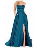 Vestido de noche de terciopelo azul real, vestido formal de fiesta de un solo hombro, vestido largo maxi