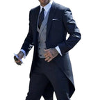 Men's slim-fit dress temperament British style blazer banquet stage conductor performance tuxedo